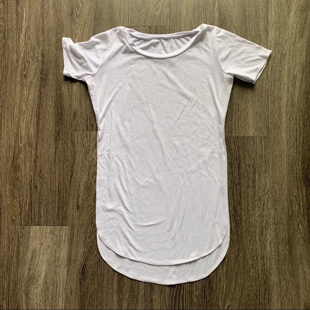 Reflex Short Sleeve Long T-Shirt White Size Small